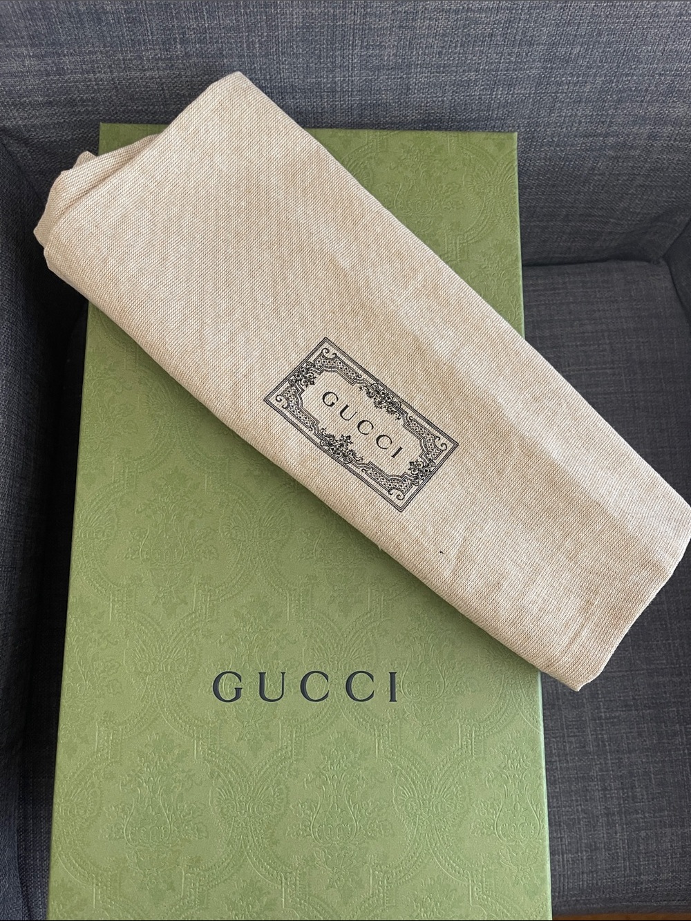 Gucci Sage Green Box & dust bag